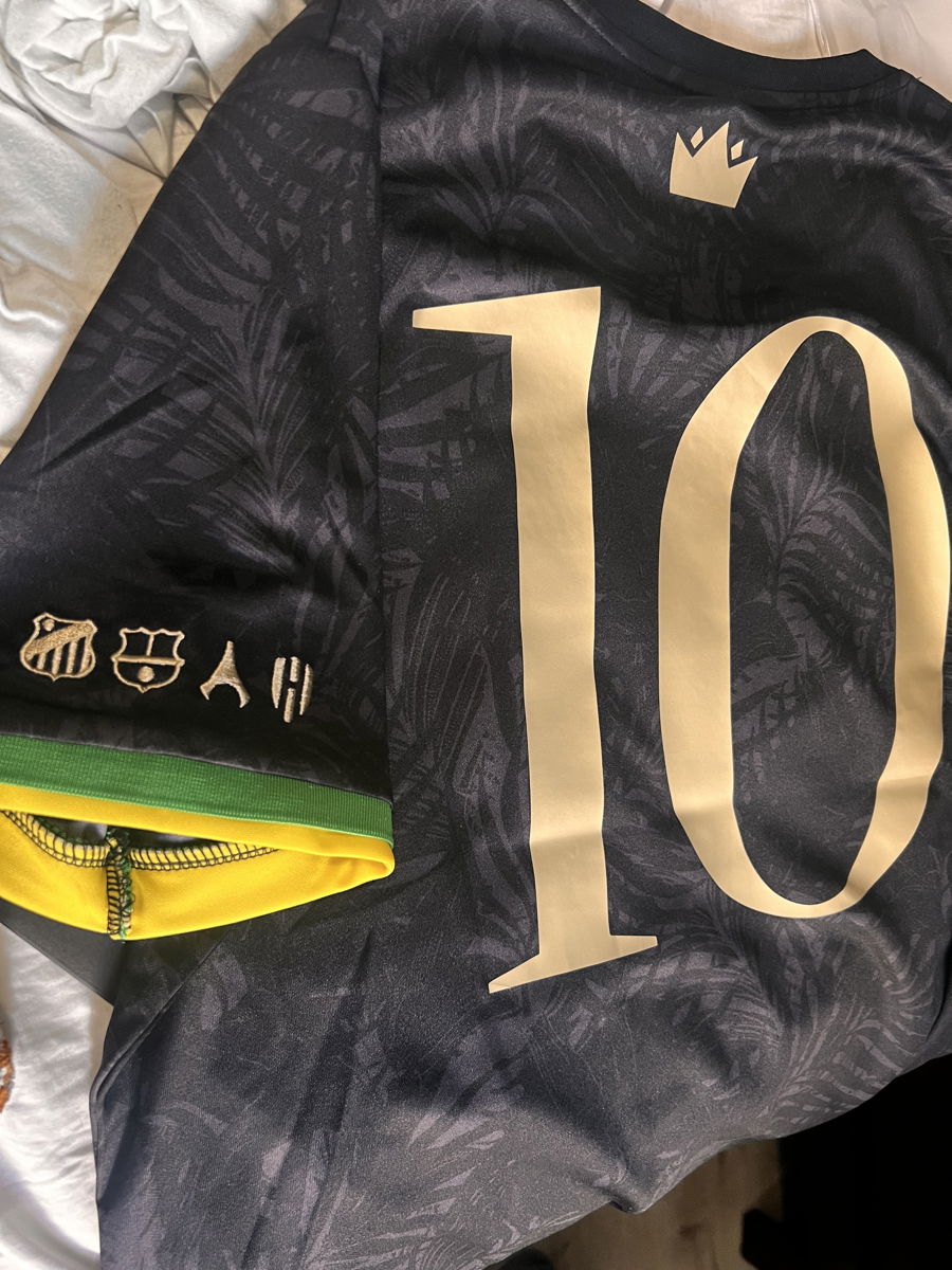 Camisa The Prince Neymar Jr 10 Preta Comma Football - 2023/2024